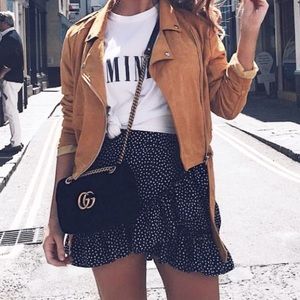 Topshop mini ruffle skirt